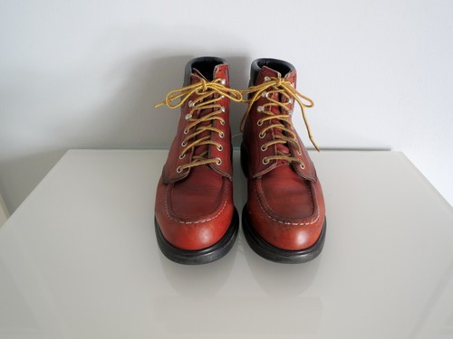 Red wing moc toe braun - red,