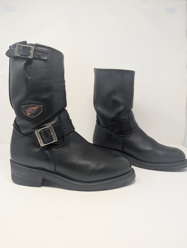 Red wing engineer boots - red,